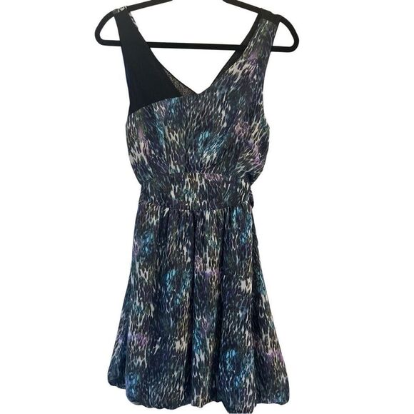 NWT Sugarlips Chiffon Bubble Hem Dress size S Whimsygoth fairy artsy water color - Picture 1 of 8